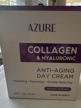 AZURE Collagen & Hyaluronic Anti-Aging Day Cream 1.69 fl. oz.